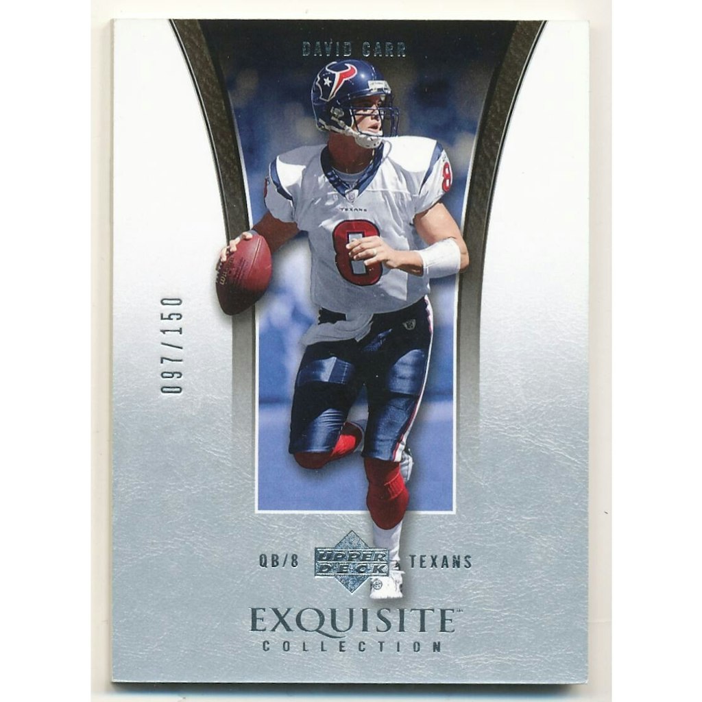 2005 Exquisite Collection David Carr Card #16: $12 2005 Exquisite Collection David Carr Card #16: $12