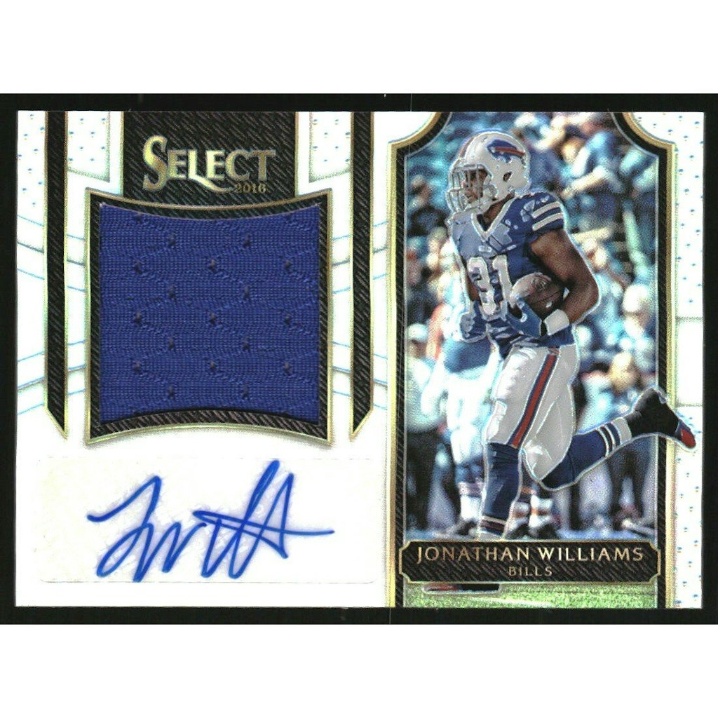2016 Select Jonathan Williams Jumbo Rookie Signature Swatches Prizm #JSJW /99: $10 2016 Select Jonathan Williams Jumbo Rookie Signature Swatches Prizm #JSJW /99: $10