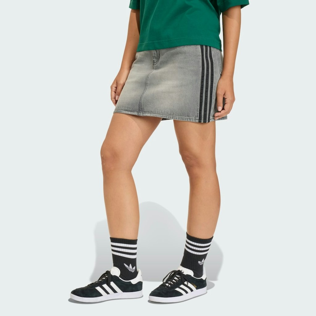 3-Stripes Denim Skirt: $49 3-Stripes Denim Skirt: $49