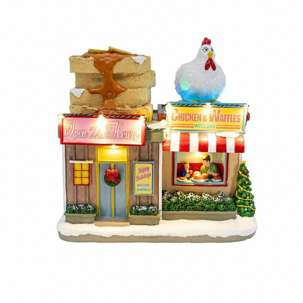 Animated Polyresin Christmas Village Decoration: $79.99 Animated Polyresin Christmas Village Decoration: $79.99