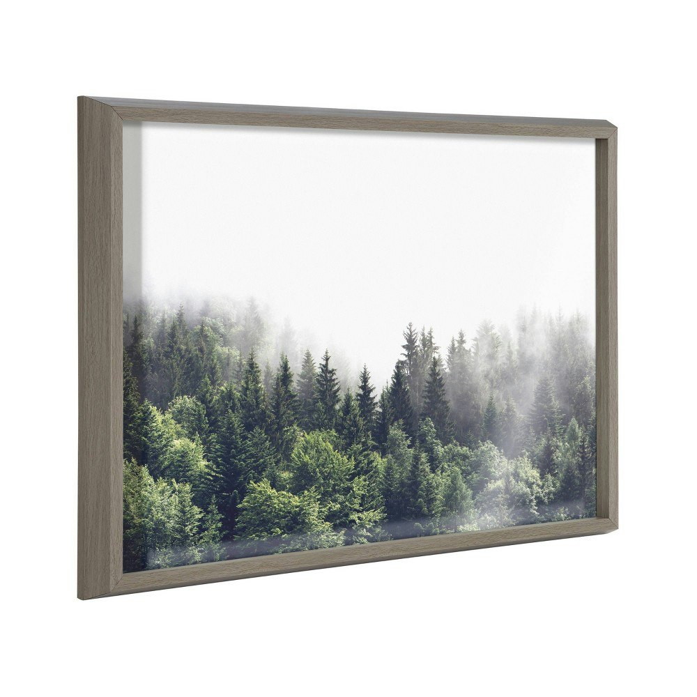 Kate & Laurel 18" x 24" Blake Framed Forest Glass Wall Art: $64.99 Kate & Laurel 18" x 24" Blake Framed Forest Glass Wall Art: $64.99