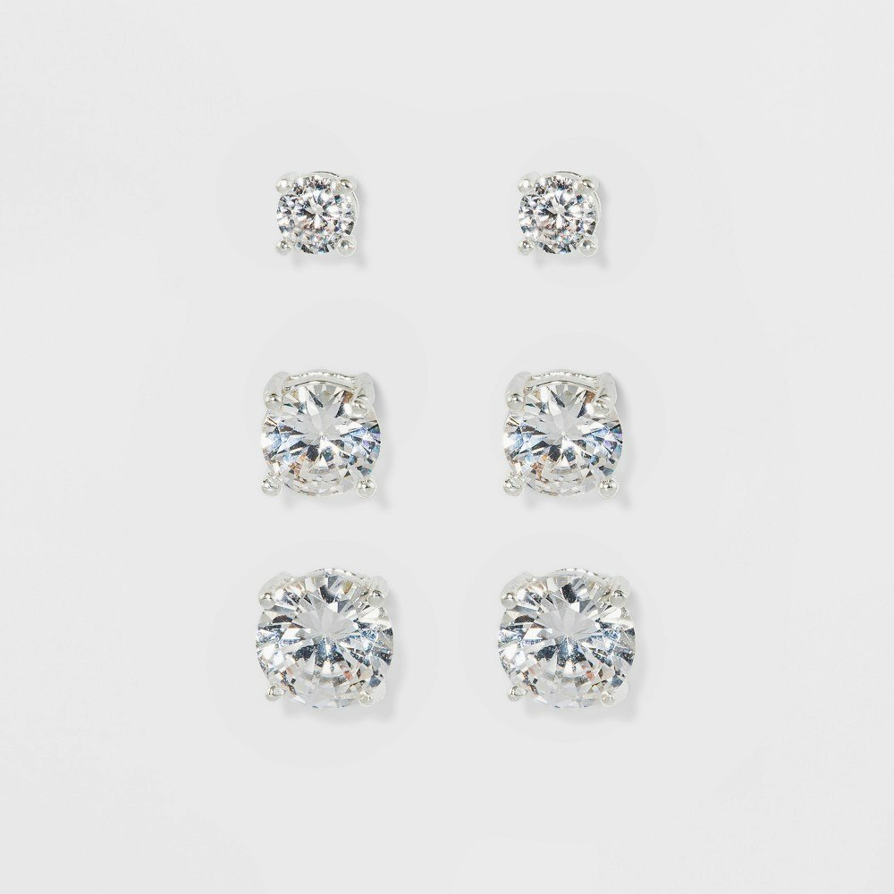 A New Day Crystal Round Stud Earring 3-Pack: $9.99 A New Day Crystal Round Stud Earring 3-Pack: $9.99