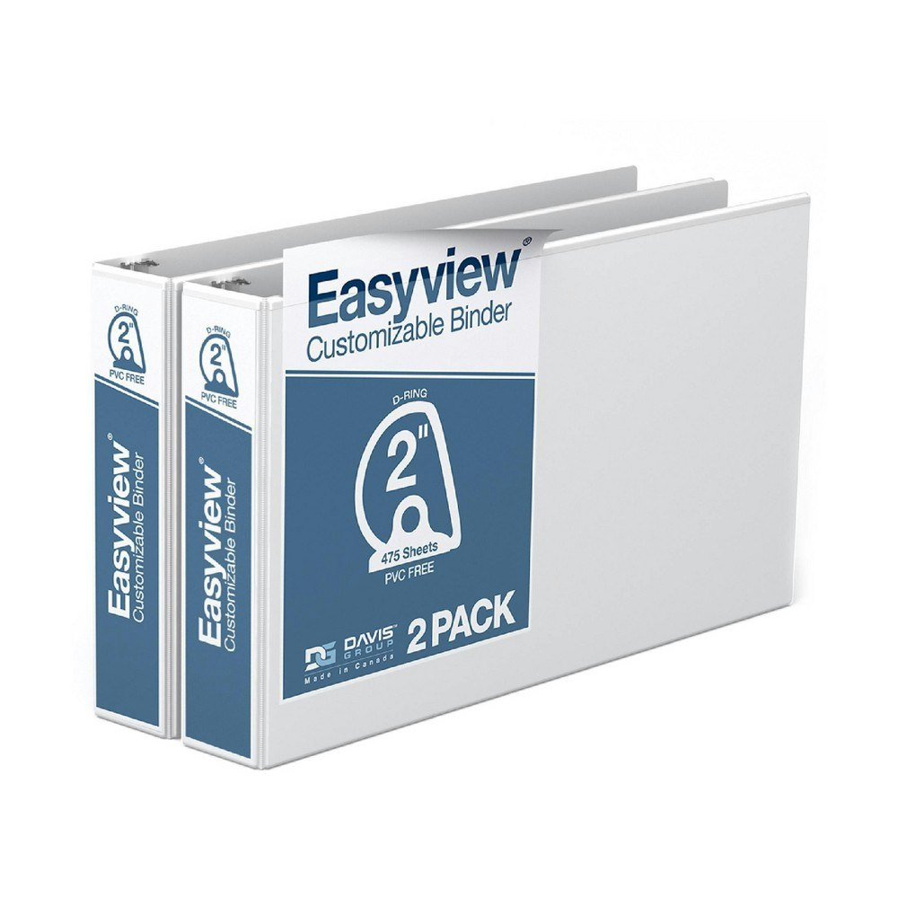 Easyview 11x17-Inch 2-Inch Angled D-Ring Binder 2-Pack: $39.49