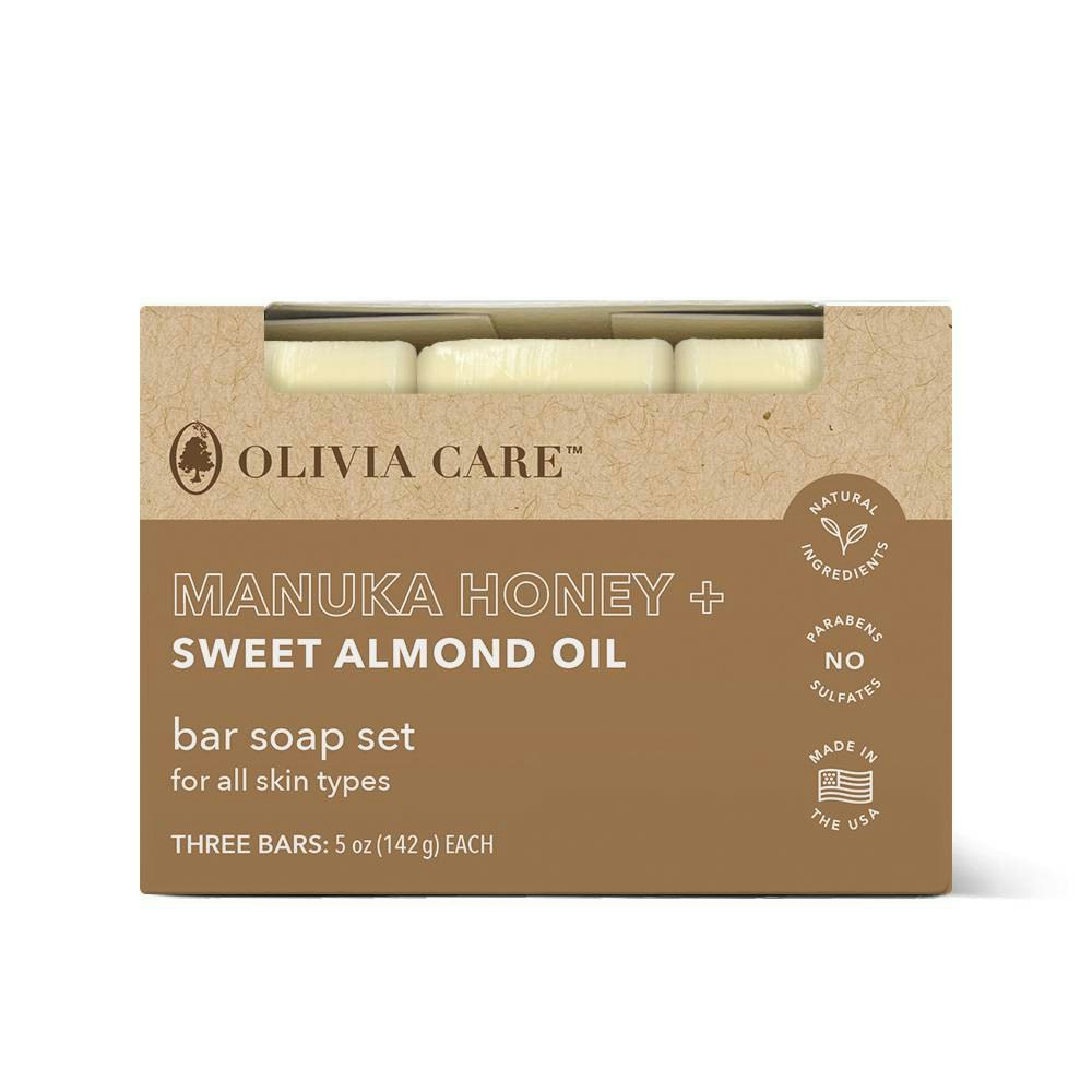 Olivia Care Manuka Honey & Sweet Almond Oil Bar Soap 3-Pack: $13.59 Olivia Care Manuka Honey & Sweet Almond Oil Bar Soap 3-Pack: $13.59