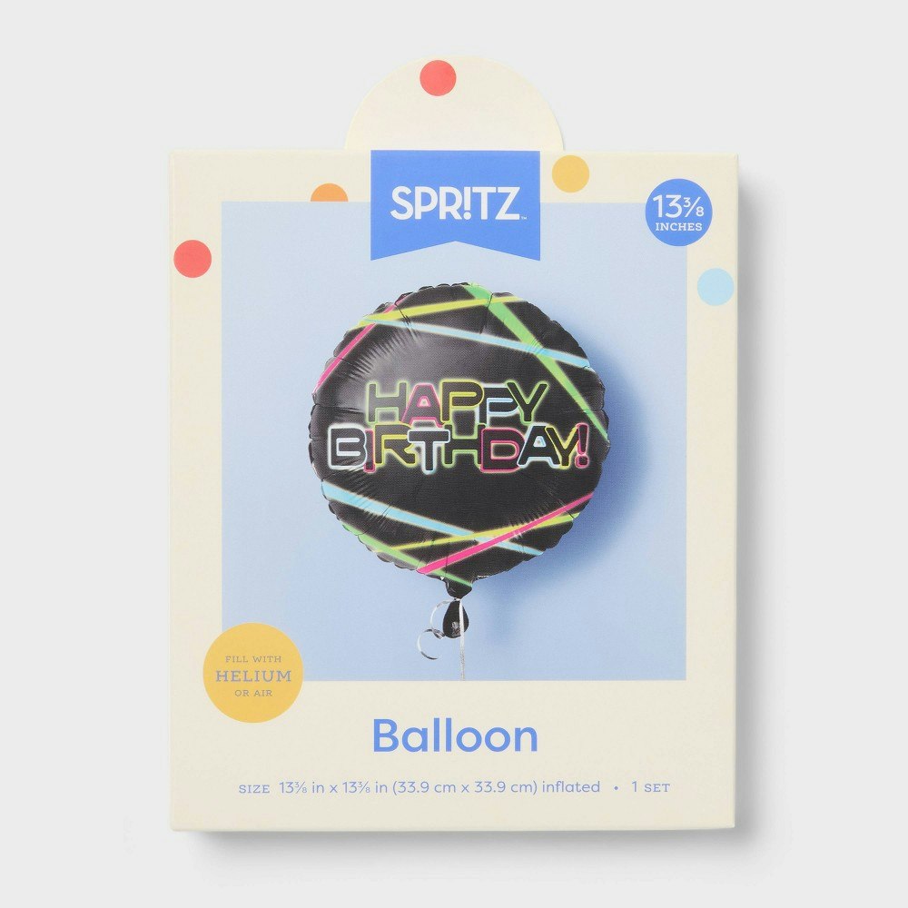 Spritz Happy Birthday Round Foil Balloon: $3 Spritz Happy Birthday Round Foil Balloon: $3