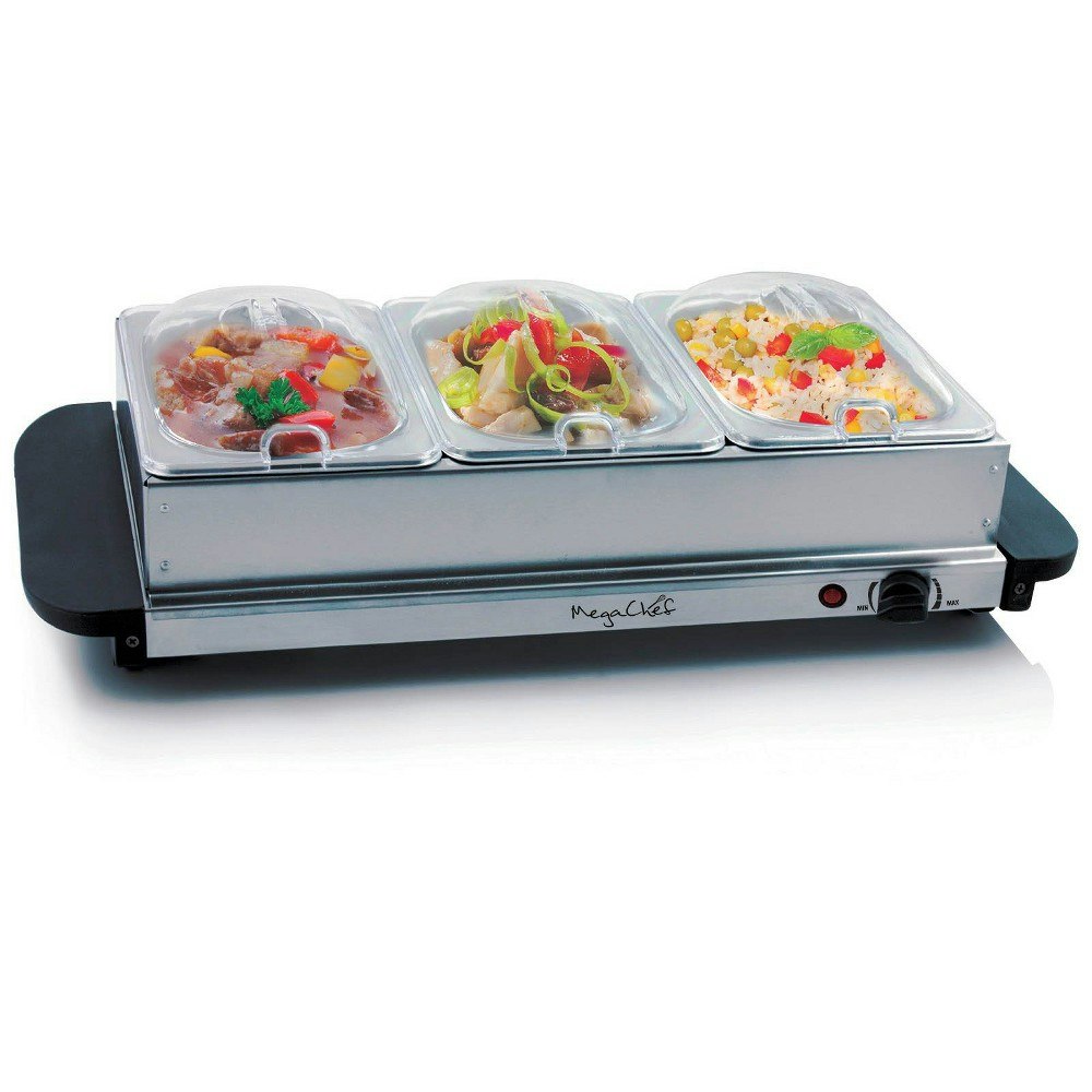 MegaChef 4.5L 3-Section Buffet Server and Food Warmer: $49.99 MegaChef 4.5L 3-Section Buffet Server and Food Warmer: $49.99