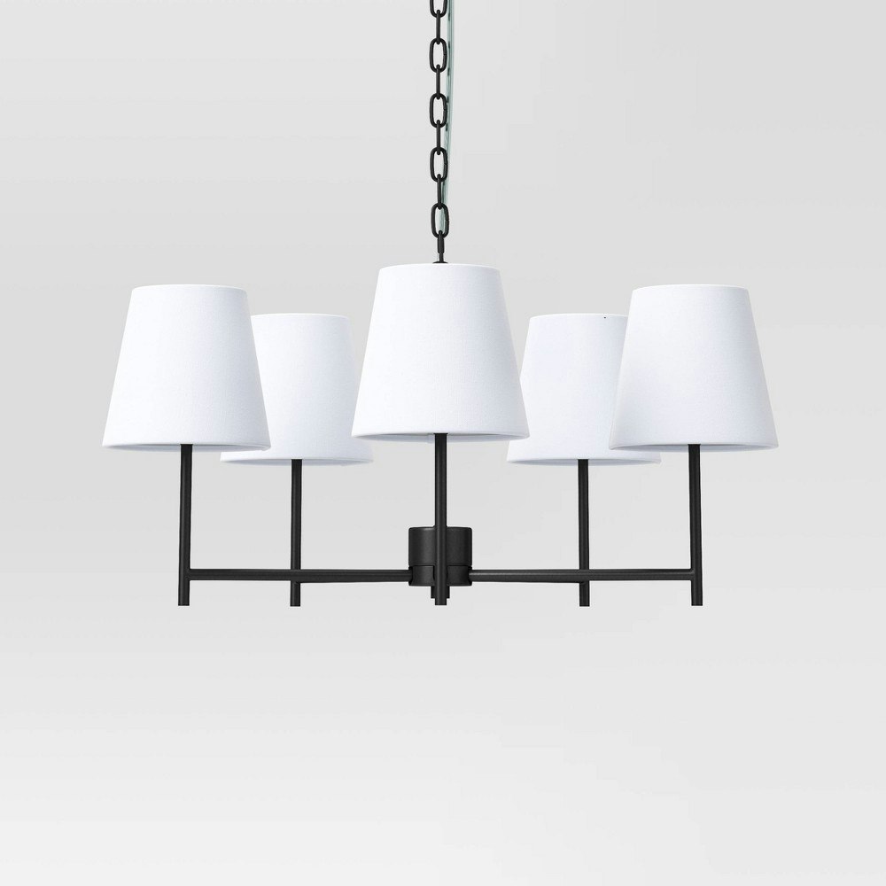 Threshold 5-Arm Shaded Chandelier: $200 Threshold 5-Arm Shaded Chandelier: $200