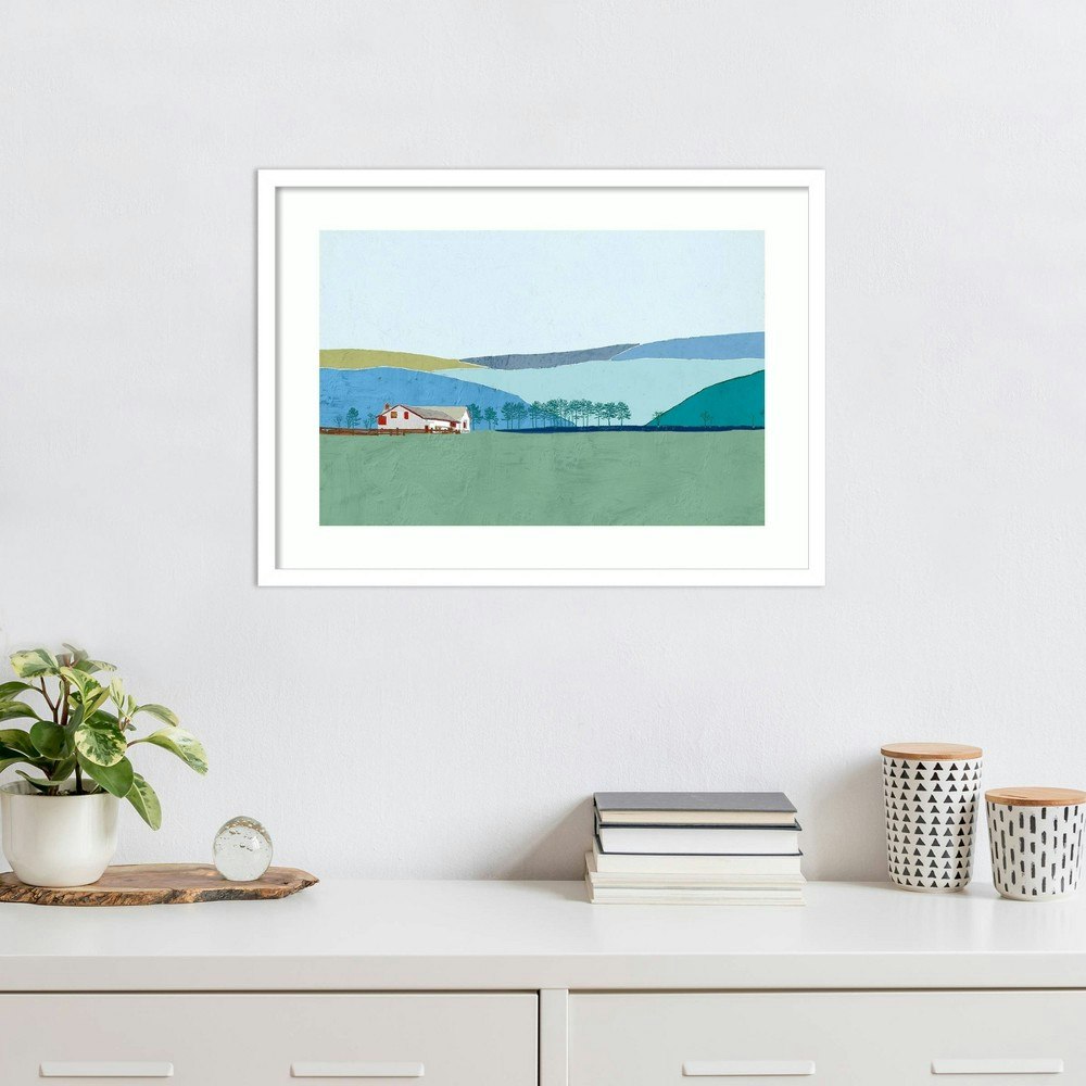 Amanti Art Behind the Hills by E.l Cacho 25"x19" Wood Framed Wall Art Print: $173.99 Amanti Art Behind the Hills by E.l Cacho 25"x19" Wood Framed Wall Art Print: $173.99