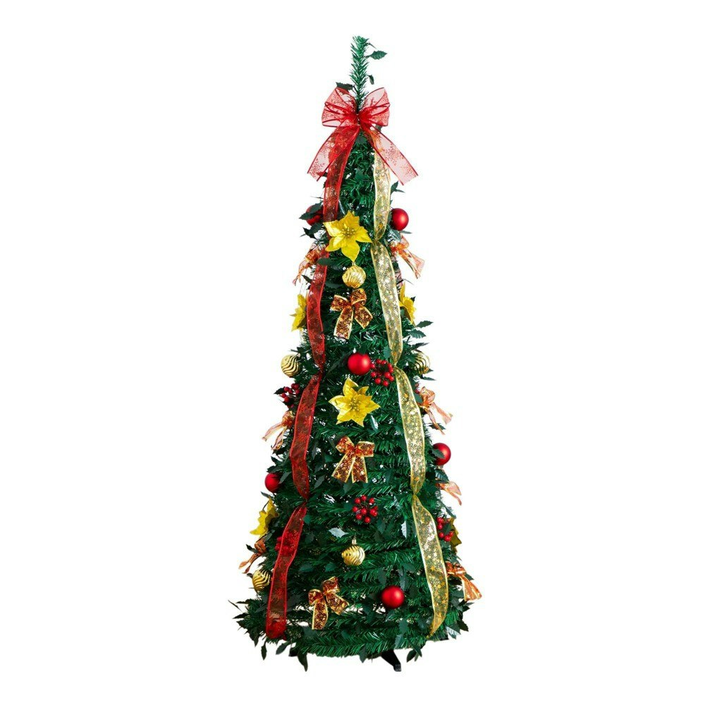 Nearly Natural 5-Foot Pre-Lit Artificial Pop-Up Christmas Tree: $93.99 Nearly Natural 5-Foot Pre-Lit Artificial Pop-Up Christmas Tree: $93.99