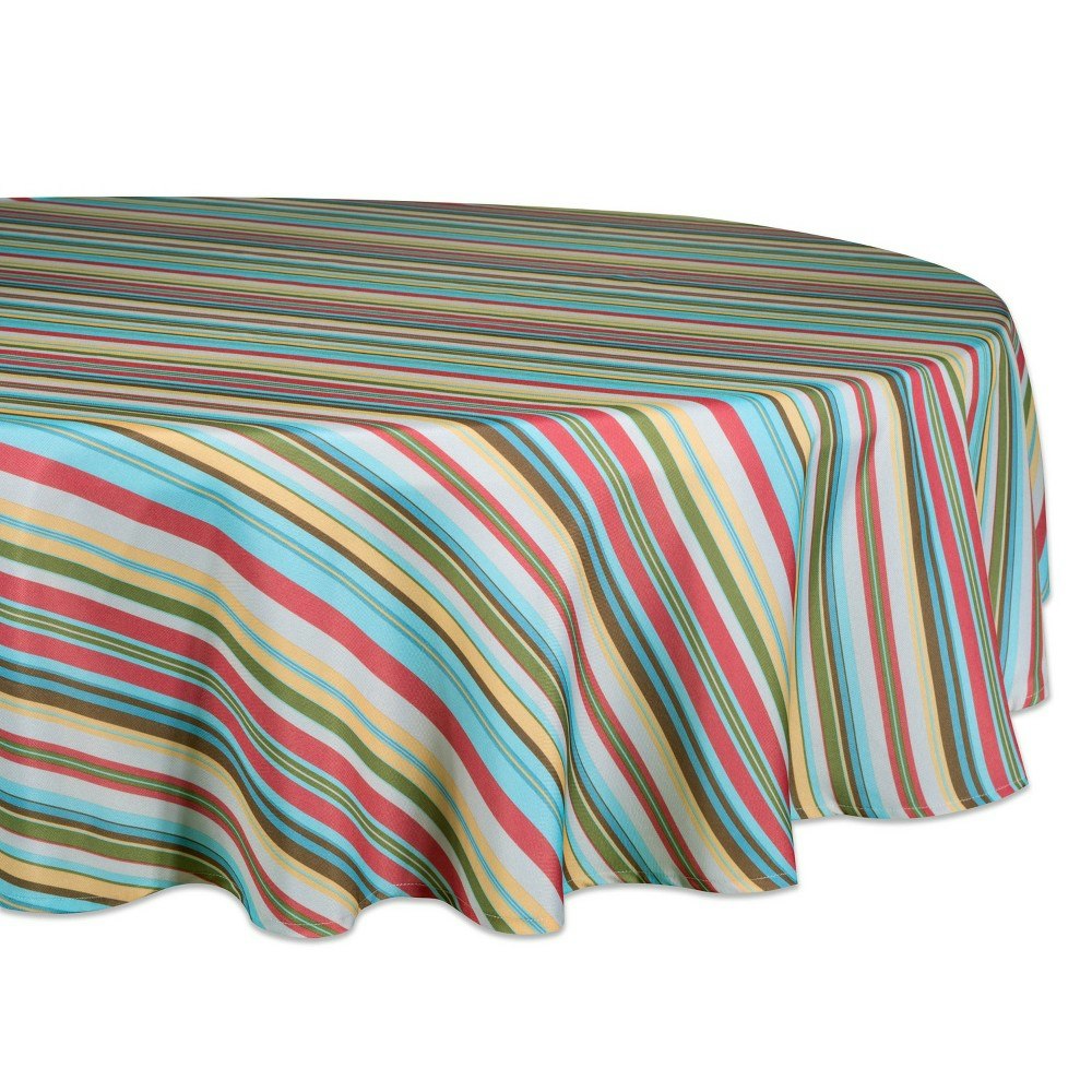60-inch Summer Stripe Outdoor Tablecloth: $12.19 60-inch Summer Stripe Outdoor Tablecloth: $12.19