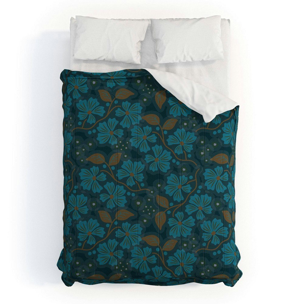 Deny Designs Mirimo Flora Full/Queen Comforter and Pillow Sham Set: $239.99 Deny Designs Mirimo Flora Full/Queen Comforter and Pillow Sham Set: $239.99