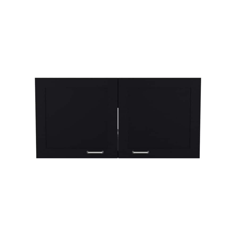Black 39.4-Inch Bathroom Wall Cabinet: $253.99 Black 39.4-Inch Bathroom Wall Cabinet: $253.99
