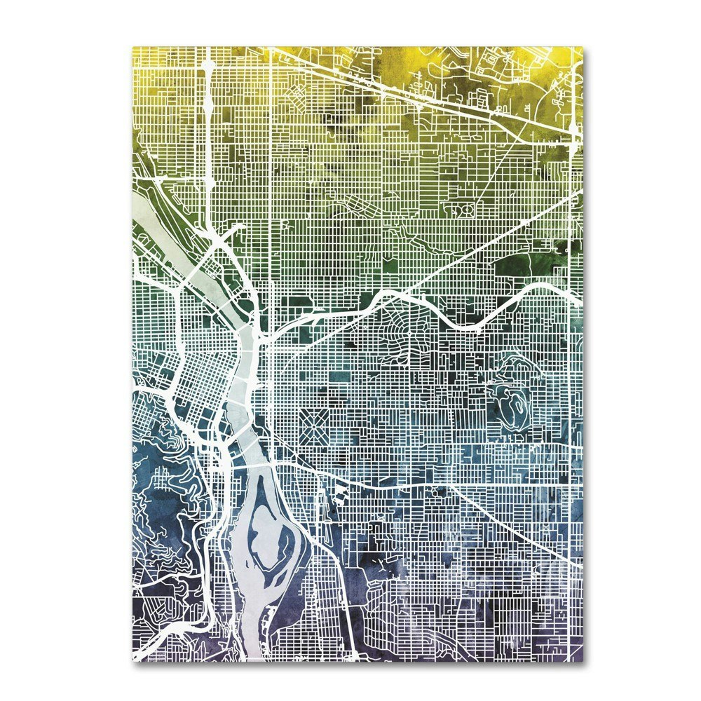 Michael Tompsett 18" x 24" Portland Oregon Street Map Canvas Art: $26.99 Michael Tompsett 18" x 24" Portland Oregon Street Map Canvas Art: $26.99