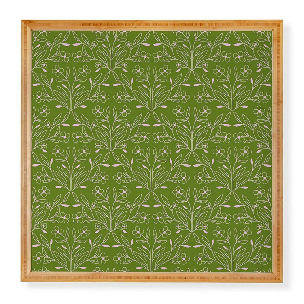 Deny Designs 20"x20" Maritza Lisa Playful Doodled Blooms Bamboo Framed Wall Art: $149.99 Deny Designs 20"x20" Maritza Lisa Playful Doodled Blooms Bamboo Framed Wall Art: $149.99
