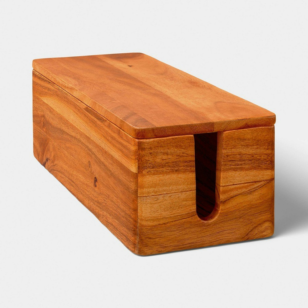 Threshold Wood Cable Management Box: $20 Threshold Wood Cable Management Box: $20
