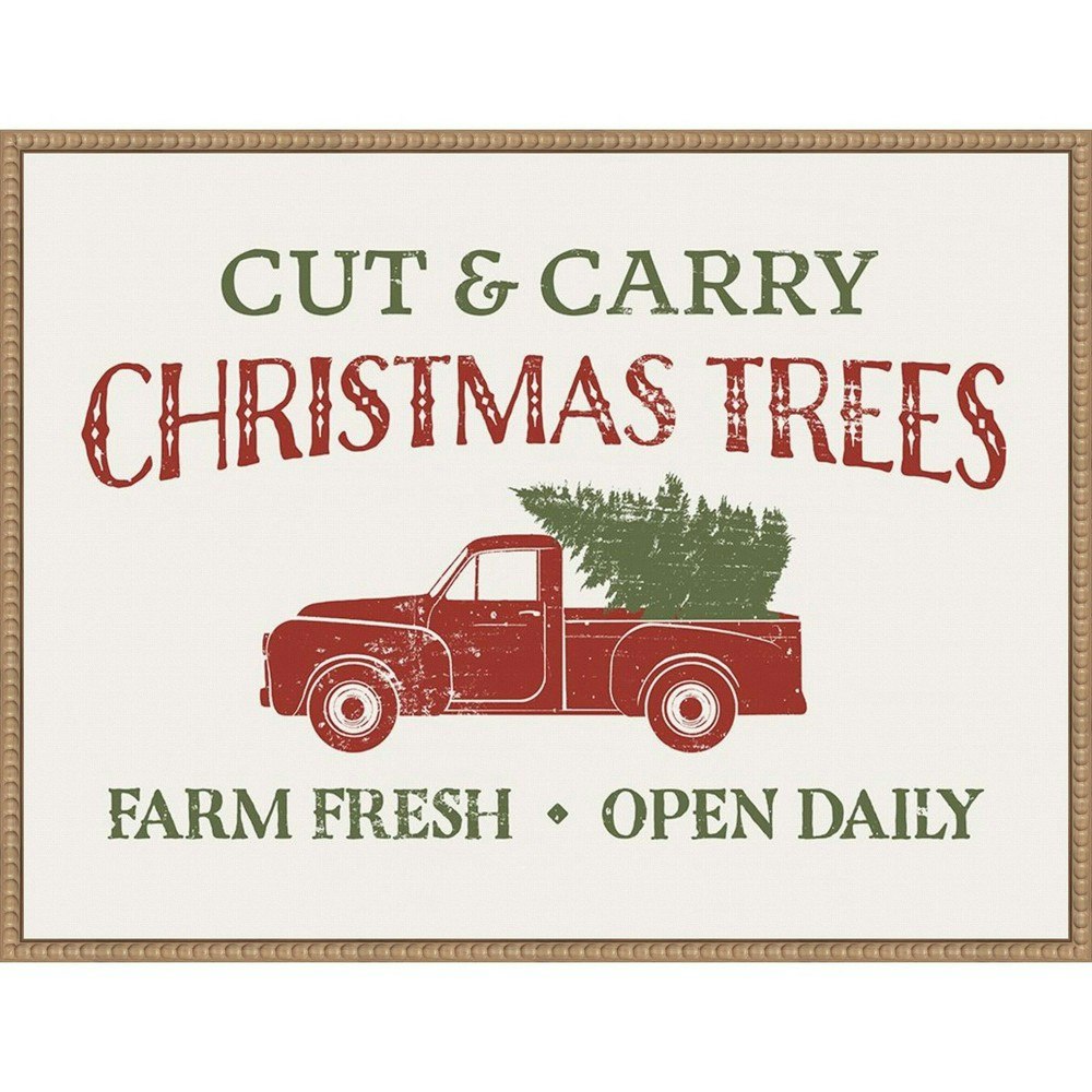Amanti Art Christmas Farm Sign II Canvas Wall Art Print: $115.99 Amanti Art Christmas Farm Sign II Canvas Wall Art Print: $115.99
