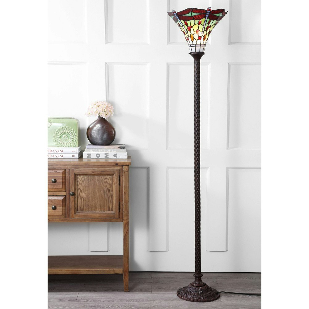 Jonathan Y 71-Inch Dragonfly Tiffany Style Torchiere Floor Lamp: $173.99 Jonathan Y 71-Inch Dragonfly Tiffany Style Torchiere Floor Lamp: $173.99