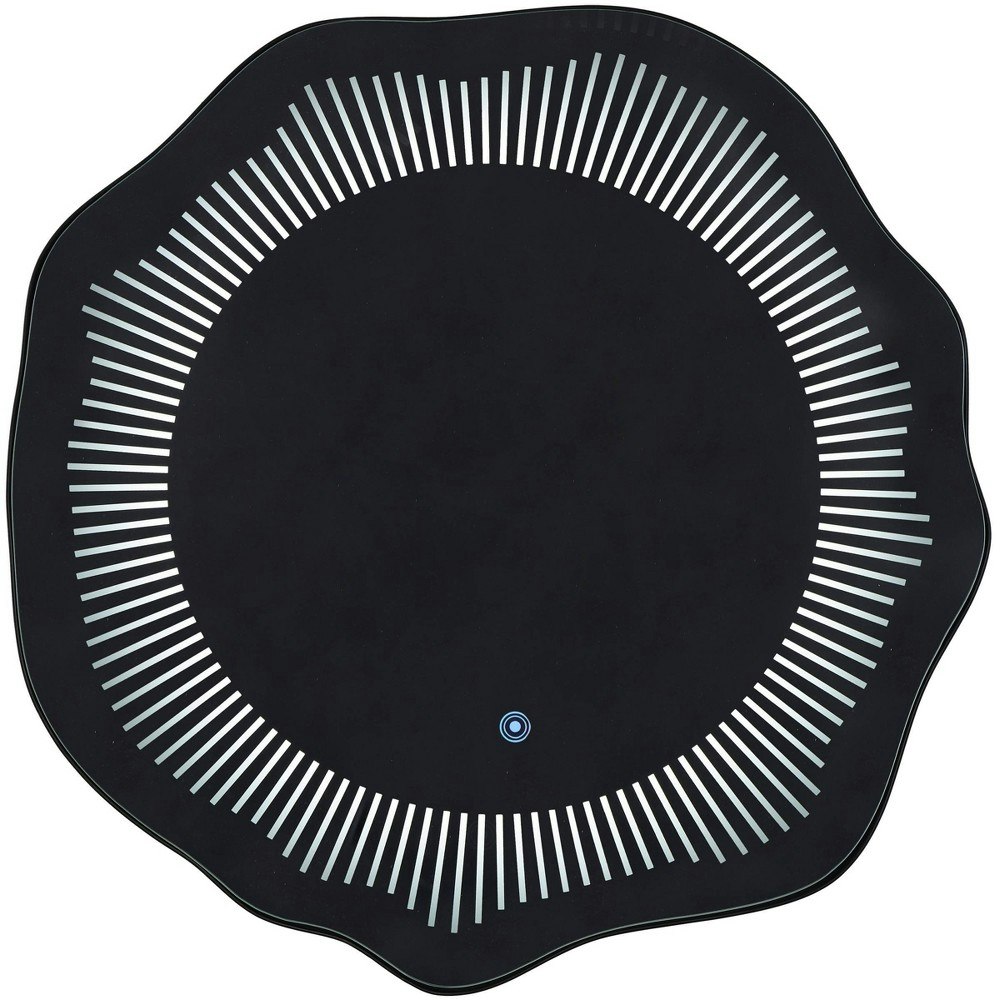 Olivia & May Abstract Wavy LED Wall Mirror: $109.99 Olivia & May Abstract Wavy LED Wall Mirror: $109.99