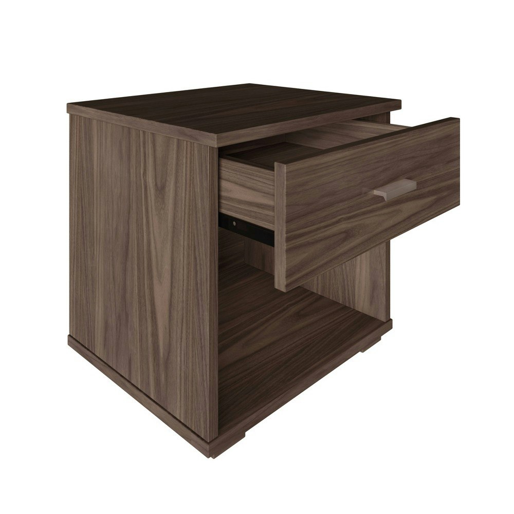 Noah Single-Drawer Walnut Nightstand: $69.99 Noah Single-Drawer Walnut Nightstand: $69.99