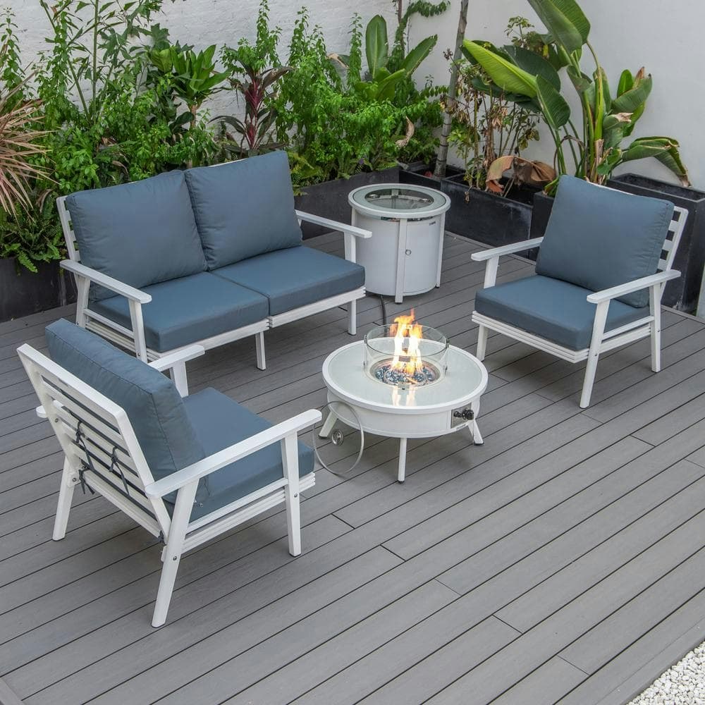Walbrooke 5-Piece Aluminum Round Patio Fire Pit Set: $2,156.14 Walbrooke 5-Piece Aluminum Round Patio Fire Pit Set: $2,156.14