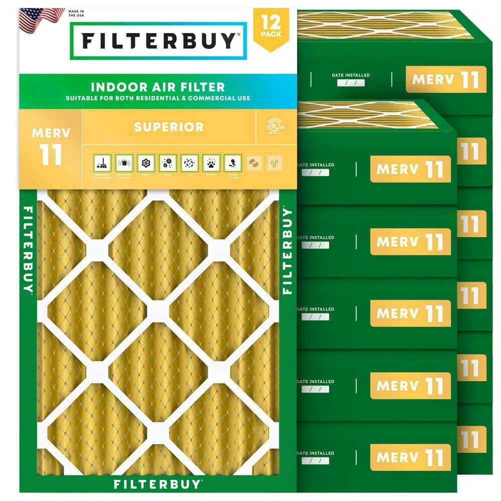 12.5" x 21" x 4" MERV 11 Allergen Defense Pleated Furnace Air Filter 12-Pack: $248.88 12.5" x 21" x 4" MERV 11 Allergen Defense Pleated Furnace Air Filter 12-Pack: $248.88