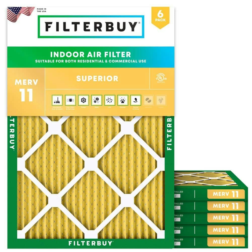 16.5" x 21" x 1" MERV 11 Allergen Defense Pleated Air Filter 6-Pack: $89.94 16.5" x 21" x 1" MERV 11 Allergen Defense Pleated Air Filter 6-Pack: $89.94