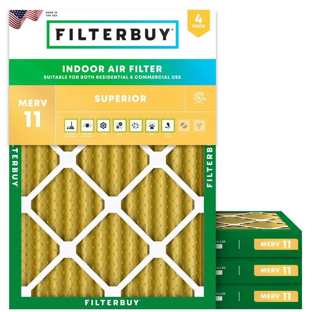 20x27x2-Inch MERV 11 Allergen Defense HVAC Air Filters 4-Pack: $104.96