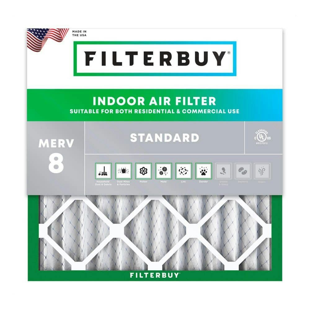 17.25" x 17.25" x 2" MERV 8 HVAC Air Filter: $28.99