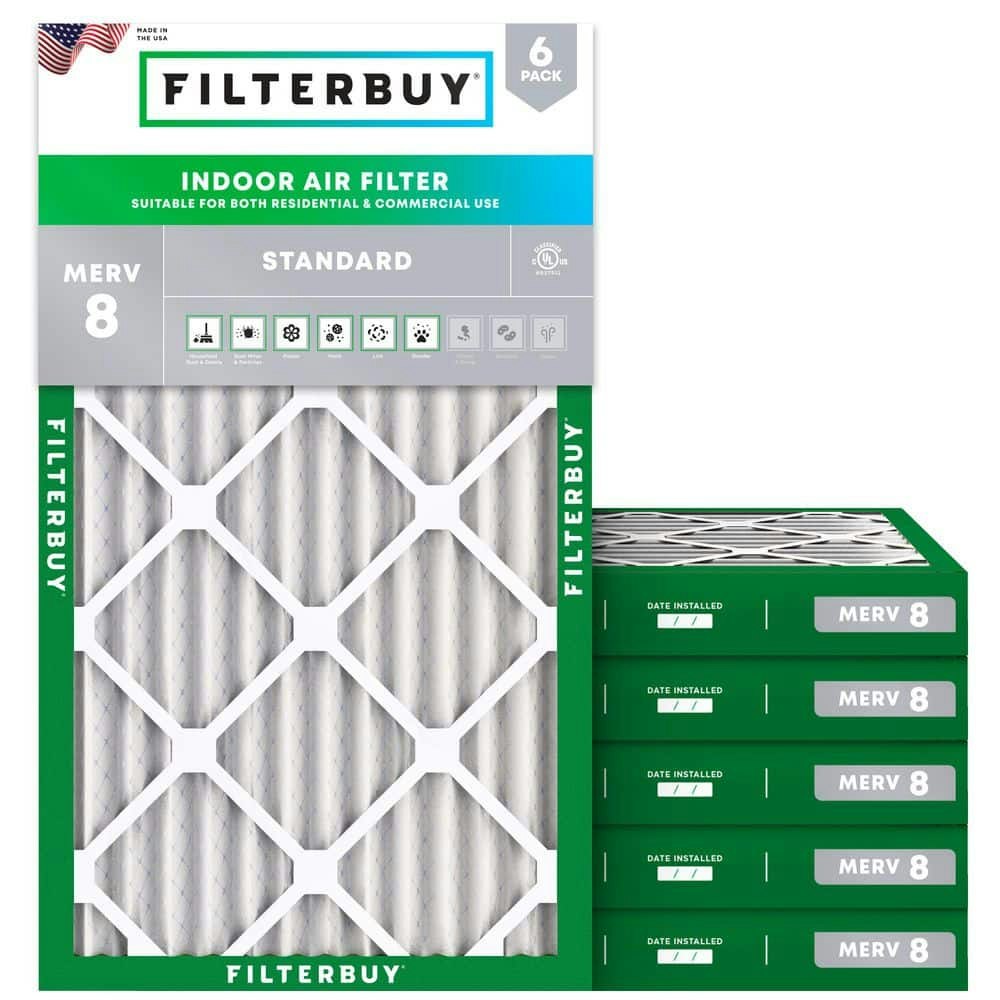 20" x 34" x 2" MERV 8 Pleated HVAC Air Filter 6-Pack: $155.94