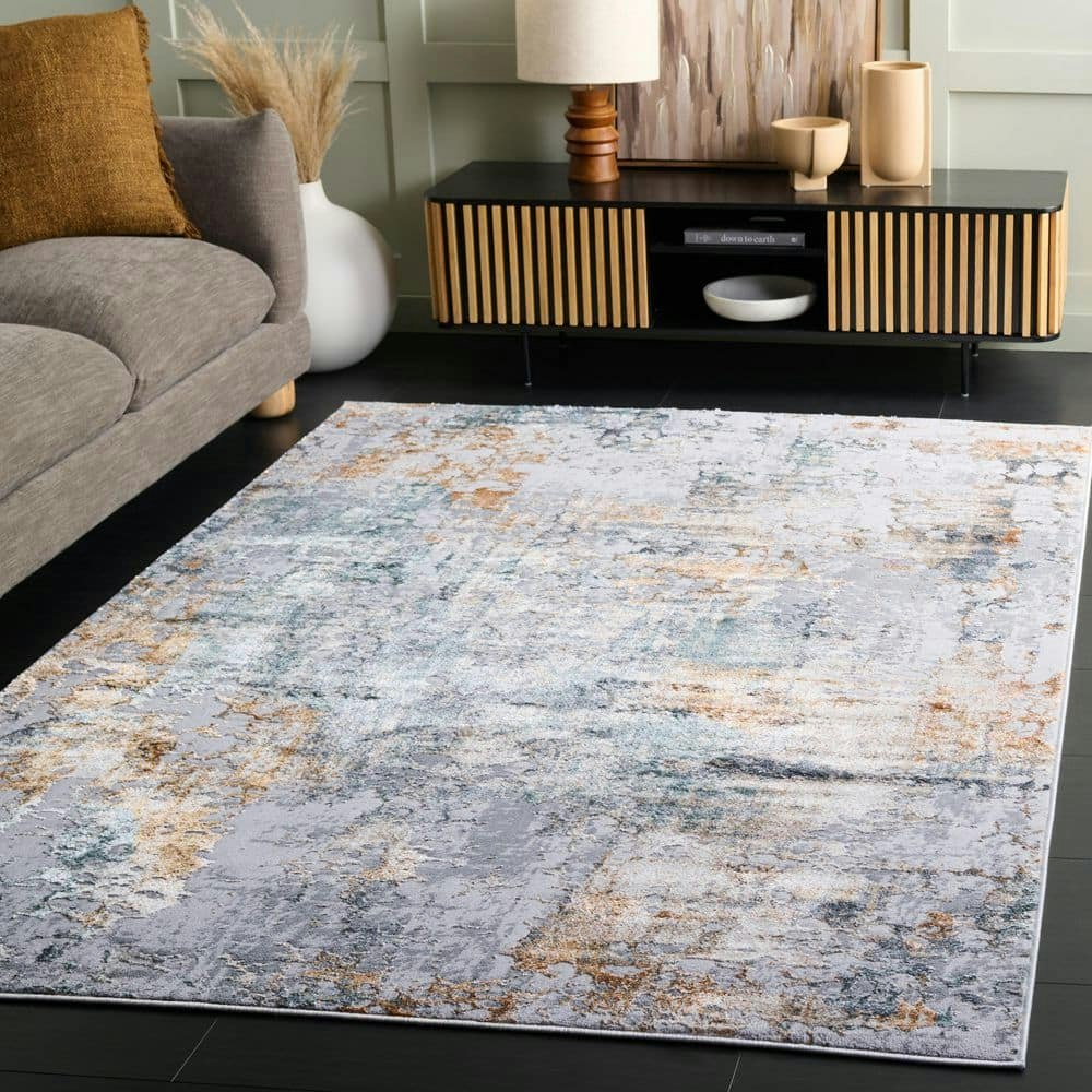 Alenia 9x12-Foot Abstract Distressed Area Rug: $419 Alenia 9x12-Foot Abstract Distressed Area Rug: $419