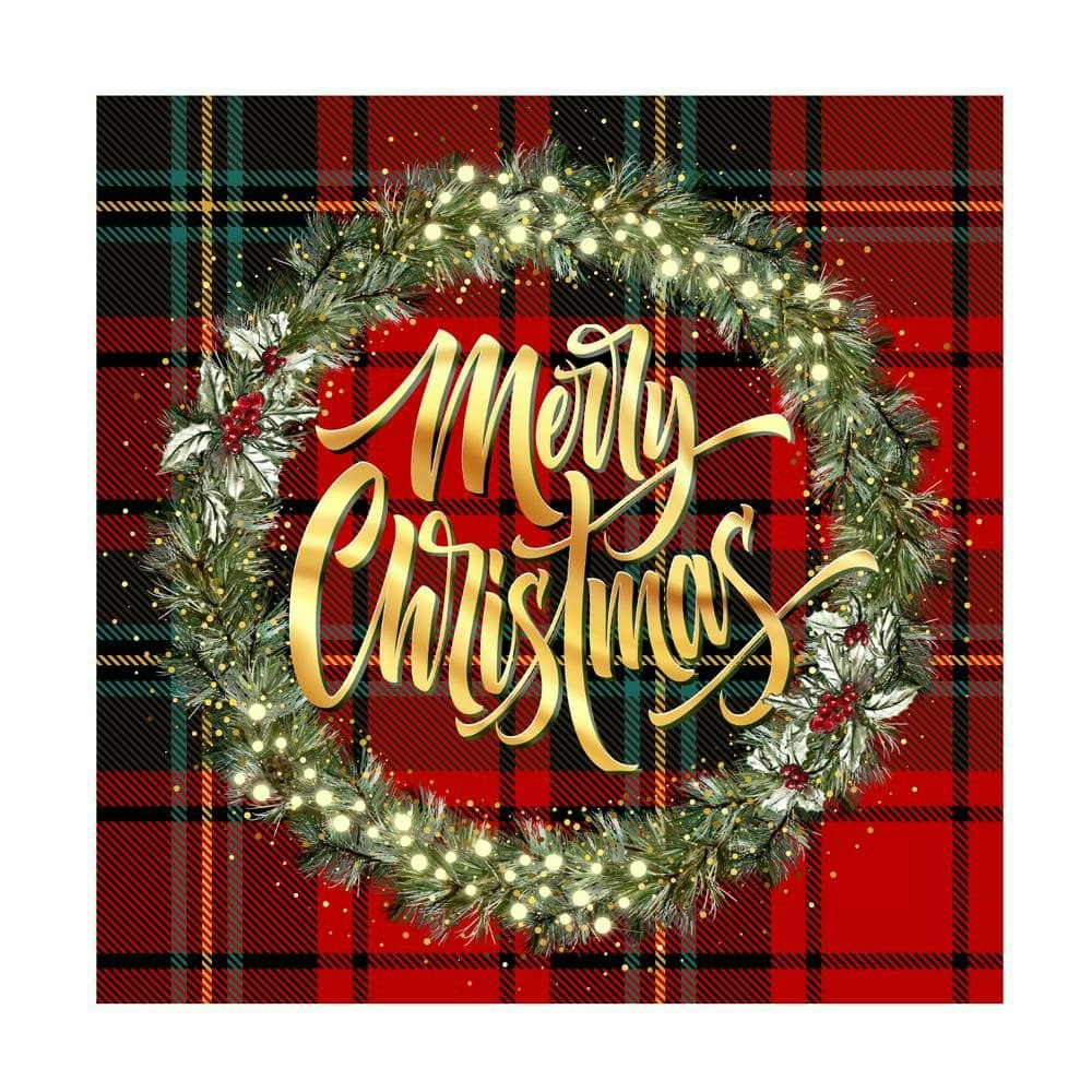 Tina Mitchell Merry Christmas Golden Wreath 24x24-Inch Wall Art: $43.52 Tina Mitchell Merry Christmas Golden Wreath 24x24-Inch Wall Art: $43.52