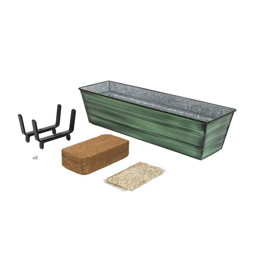 22-Inch Galvanized Steel Bloom Box Garden Growing Kit: $60.20