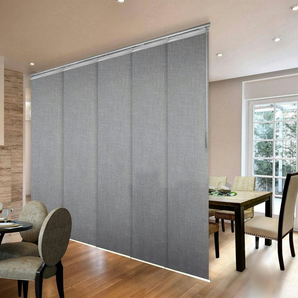 Adelais 5-Panel Adjustable Track Blind: $597.32