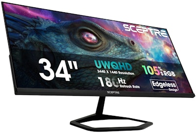 Sceptre 34" Ultrawide 1440p 180Hz Monitor for $173 + free shipping