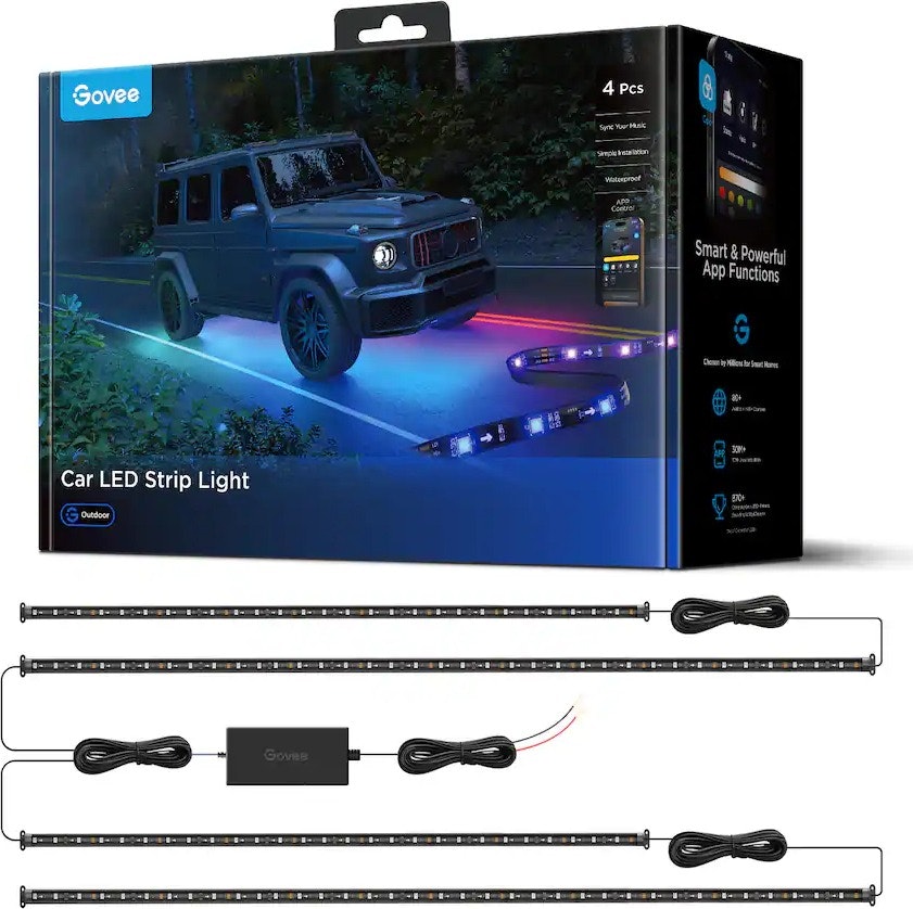 Govee RGBIC Car Underglow LED Strip Lights: $40 Govee RGBIC Car Underglow LED Strip Lights: $40