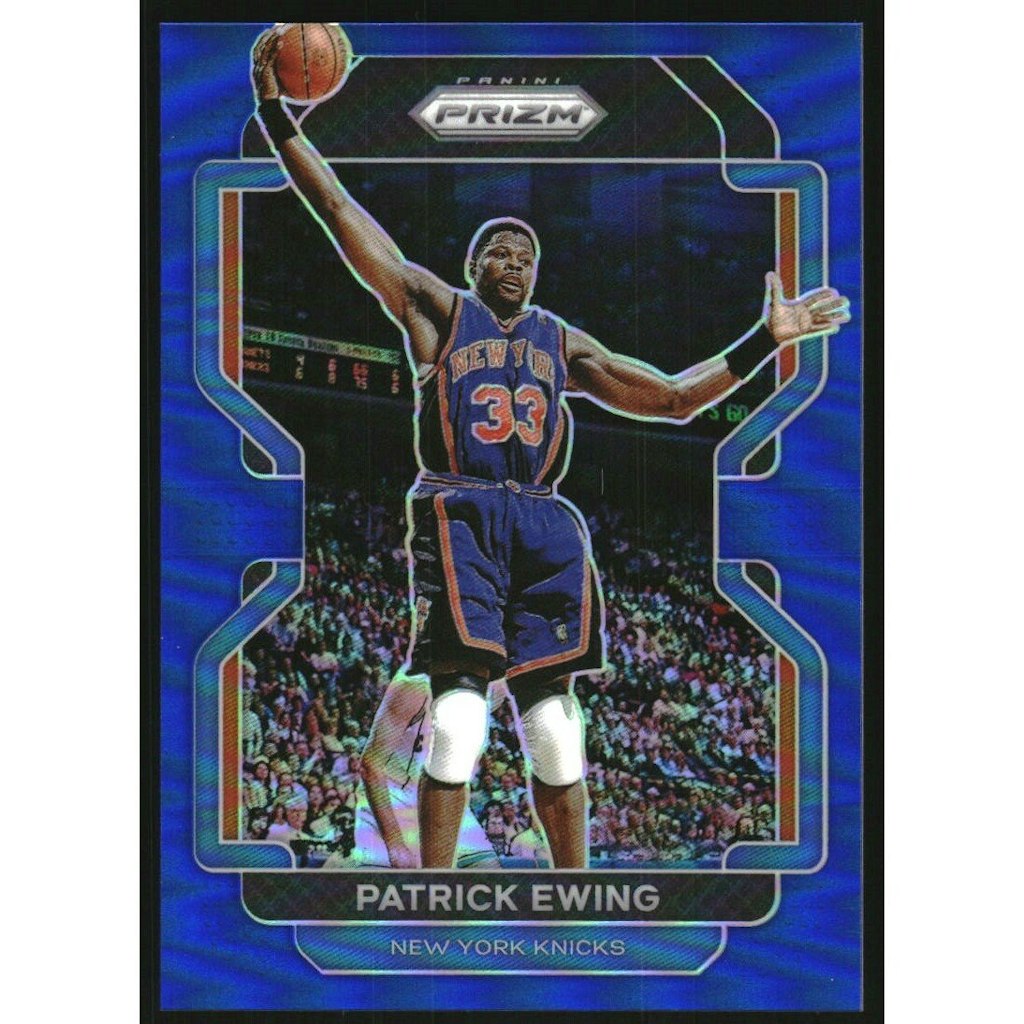 2021-22 Panini Prizm Patrick Ewing Blue Prizm Card: $18 2021-22 Panini Prizm Patrick Ewing Blue Prizm Card: $18