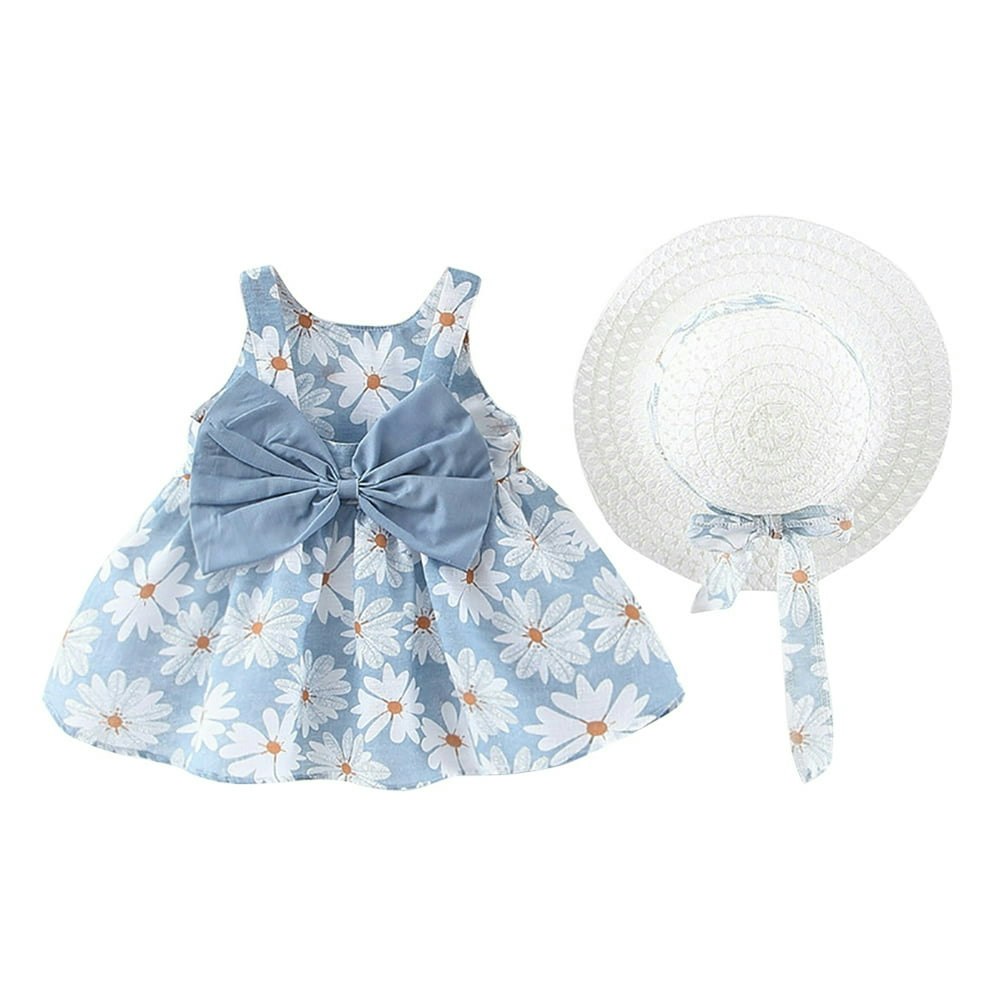 Ibtom Castle Toddler Girls Floral Tutu Dress and Straw Hat Set: $13.99 Ibtom Castle Toddler Girls Floral Tutu Dress and Straw Hat Set: $13.99