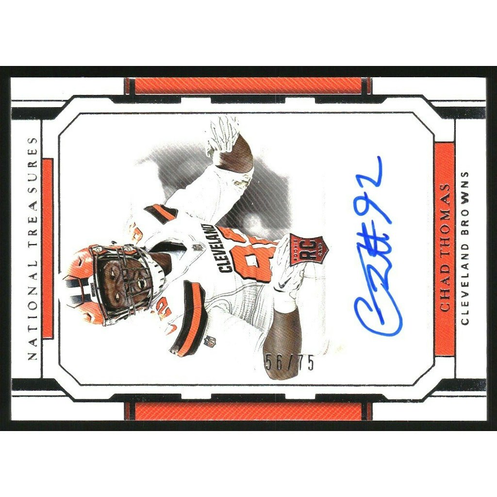 2018 Panini National Treasures Chad Thomas Rookie Card #124: $10 2018 Panini National Treasures Chad Thomas Rookie Card #124: $10
