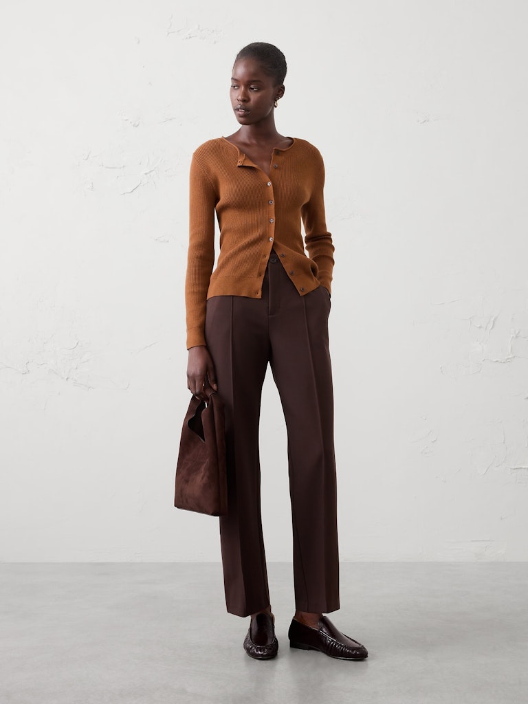 Straight High-Rise Ponte Pant: $50 Straight High-Rise Ponte Pant: $50