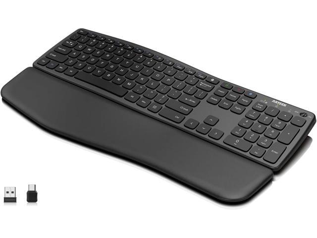 Arteck Multi-Device Wireless Bluetooth Keyboard with USB Receiver and Wrist Rest: $58.39 Arteck Multi-Device Wireless Bluetooth Keyboard with USB Receiver and Wrist Rest: $58.39