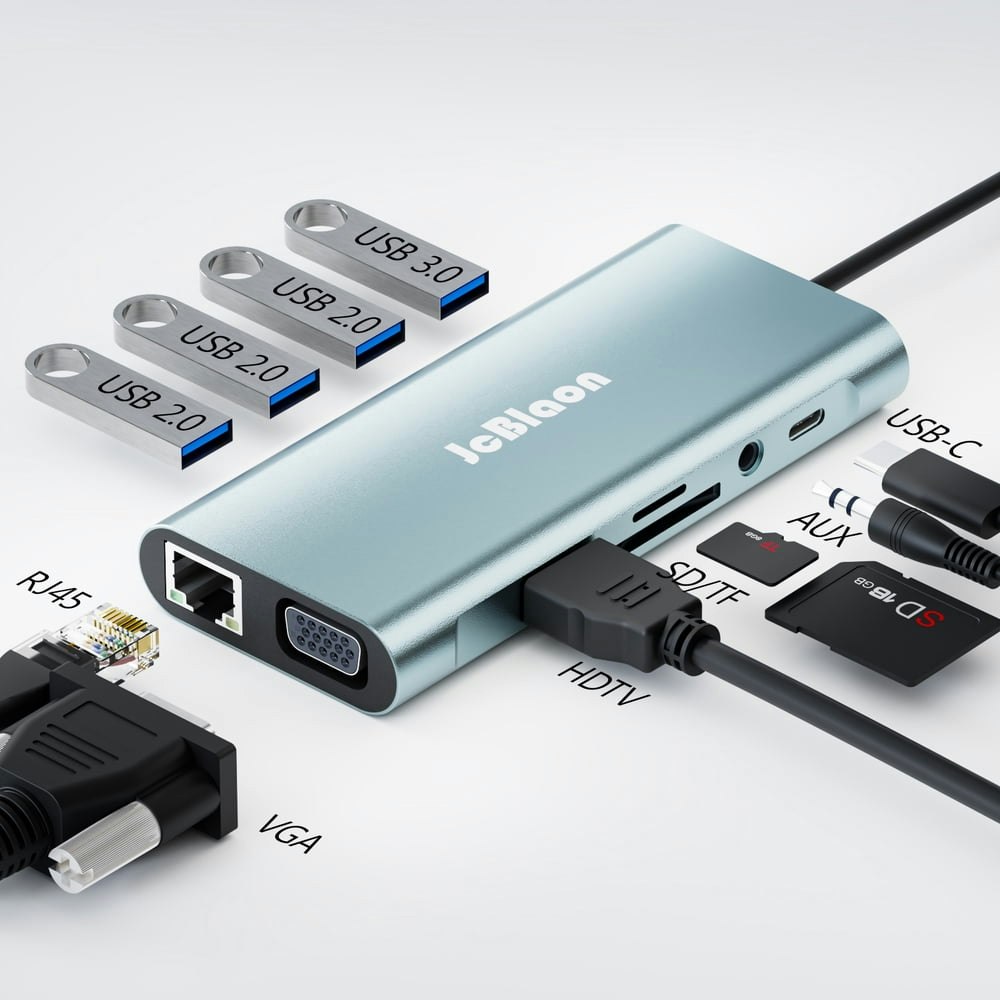 Jcblaon 11-in-1 USB-C Docking Station: $13.99