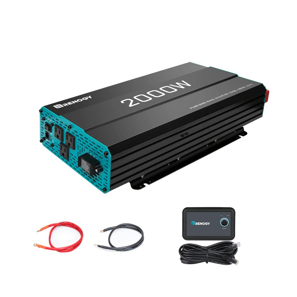 Renogy 2,000W 12V Pure Sine Wave Inverter: $299.99
