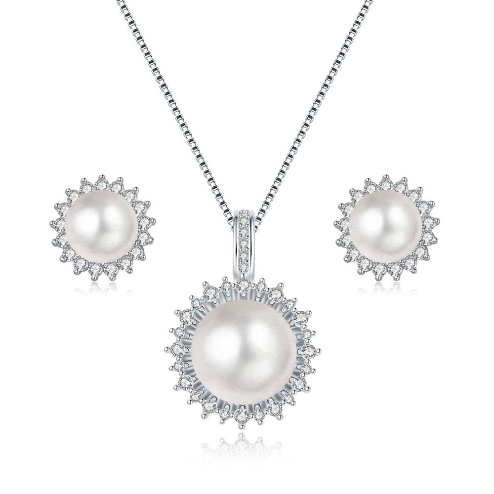 10-11mm Freshwater Cultured Pearl Sunflower Jewelry Set: $28.99 10-11mm Freshwater Cultured Pearl Sunflower Jewelry Set: $28.99