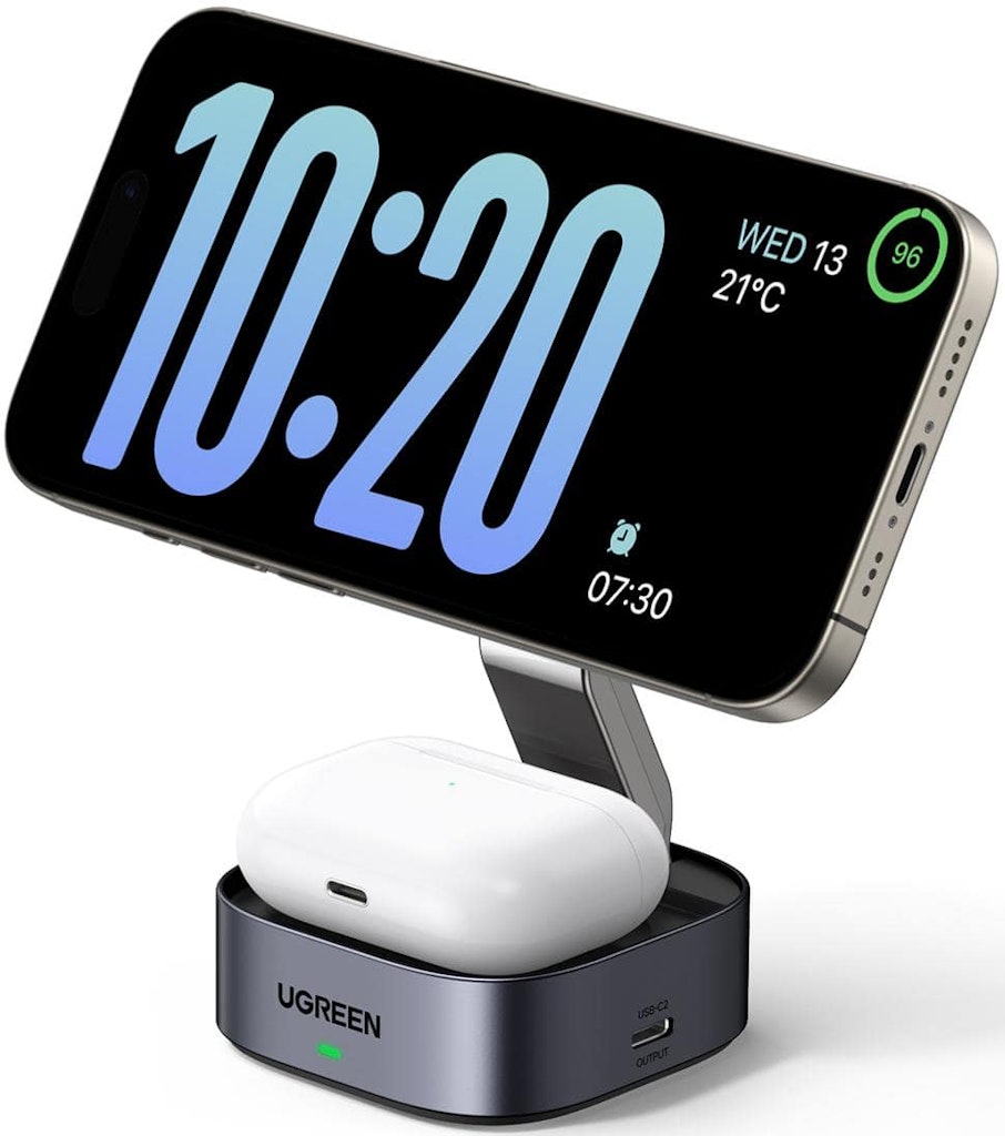 Ugreen MagFlow 2-in-1 Wireless Charging Station: $29.99 Ugreen MagFlow 2-in-1 Wireless Charging Station: $29.99