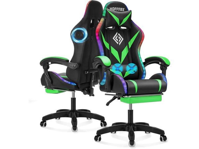 Ergonomic RGB Gaming Chair with Bluetooth Speakers and Footrest: $331.46 Ergonomic RGB Gaming Chair with Bluetooth Speakers and Footrest: $331.46