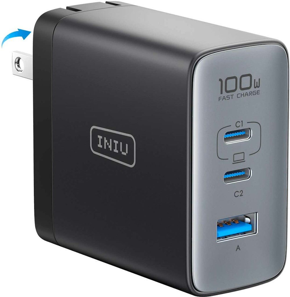 Iniu 100W USB-C and USB-A Wall Charger: $32.98 Iniu 100W USB-C and USB-A Wall Charger: $32.98
