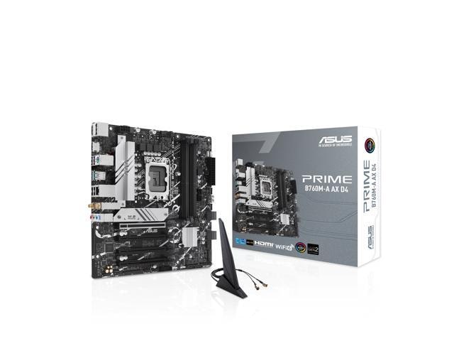 Asus Prime B760M-A AX D4 Intel LGA 1700 mATX Motherboard: $61 Asus Prime B760M-A AX D4 Intel LGA 1700 mATX Motherboard: $61