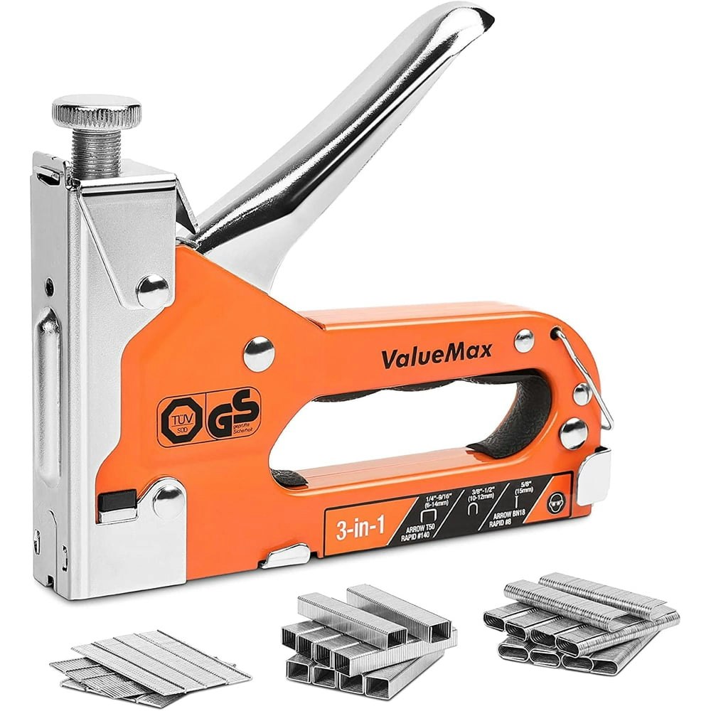 ValueMax 3-in-1 Heavy Duty Manual Staple Gun with 3,000 Staples: $14.99 ValueMax 3-in-1 Heavy Duty Manual Staple Gun with 3,000 Staples: $14.99