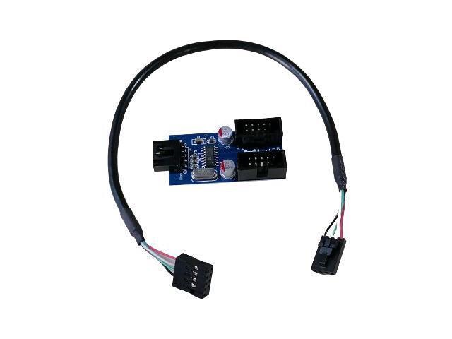 Motherboard 9-Pin USB Header Splitter 1-to-2 Extension Cable: $24.33 Motherboard 9-Pin USB Header Splitter 1-to-2 Extension Cable: $24.33