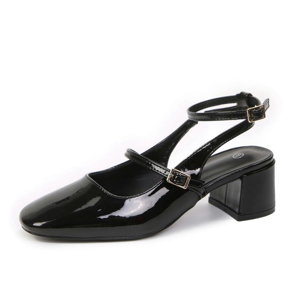 LuckLilac Women's Square Toe Slingback Mary Jane Pumps: $22.99 LuckLilac Women's Square Toe Slingback Mary Jane Pumps: $22.99